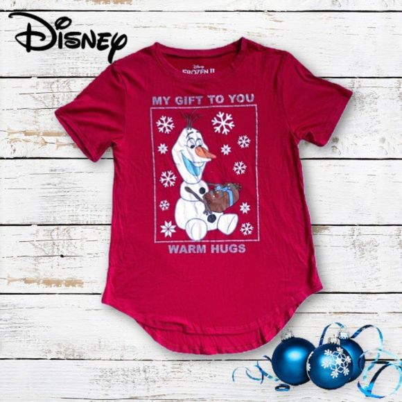 ⤵️🆕Disney Frozen Olaf warm hugs tee - Picture 1 of 5
